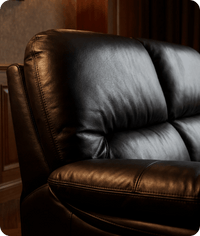Florence Black Leather 2 Seater Sofa