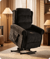 Cambridge Black Fabric Rise & Recline Mobility Chair