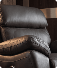 Torino Genuine Leather Grey Electric Power Recliner Armchair