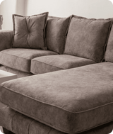 richmond-brown-fabric-right-hand-corner-sofa-close-up-detail