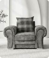 Florence Scatter Grey Fabric Armchair