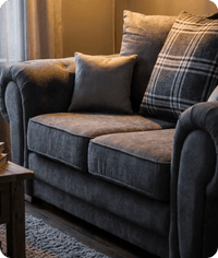 Florence Scatter Grey Fabric 2 Seater Sofa