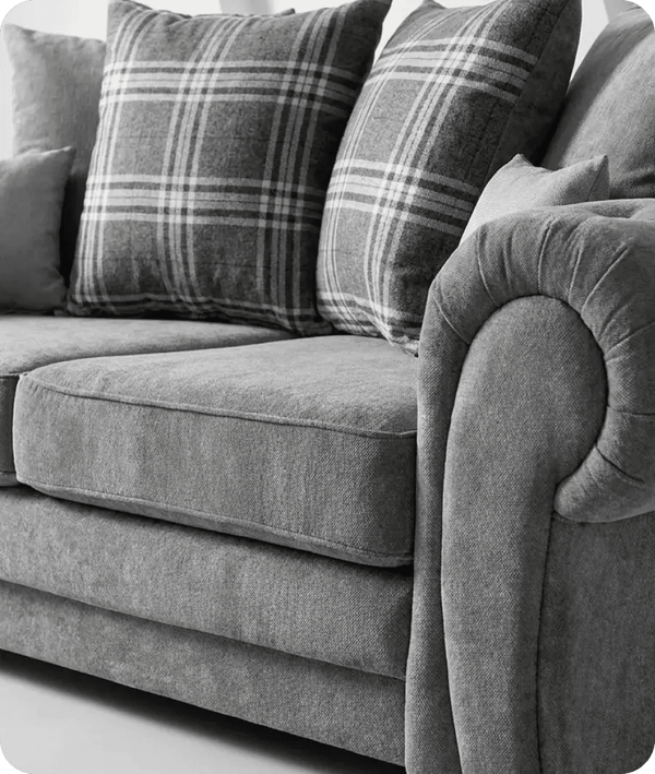 Florence Scatter Grey Fabric 3 Seater Sofa