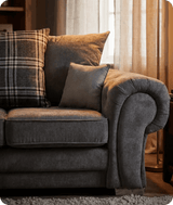 Florence Scatter Grey Fabric 2 Seater Sofa