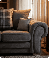 Florence Scatter Grey Fabric 2 Seater Sofa