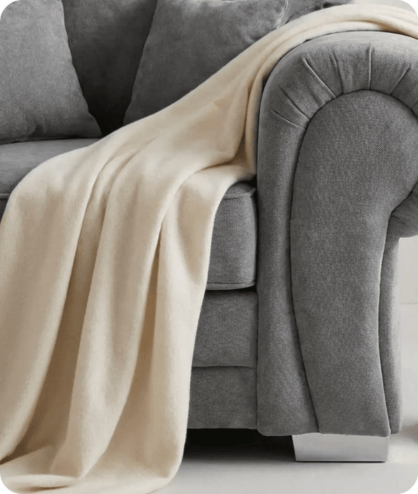 Florence High Back Grey Fabric Armchair