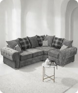 Florence Scatter Grey Fabric Right Corner Sofa