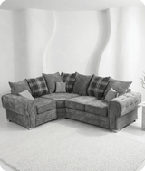 Florence Scatter Grey Fabric Left Corner Sofa