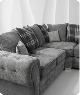 Florence Scatter Grey Fabric Right Corner Sofa