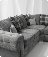 Florence Scatter Grey Fabric Right Corner Sofa