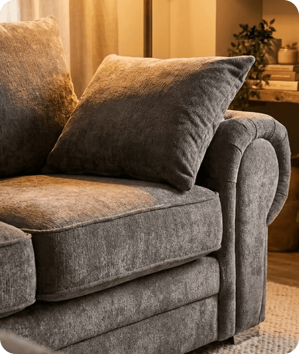 Florence Scatter Grey Fabric Left Corner Sofa