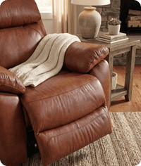 Torino Genuine Leather Tan Electric Power Recliner Armchair