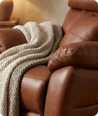 Torino Genuine Leather Tan Electric Power Recliner Armchair