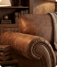 Savile Tan Suede Armchair