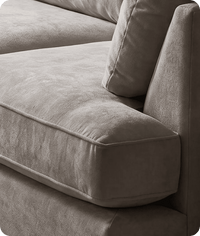 Mayfair Silver  Fabric U Shape High Back Corner Sofa + Footstool