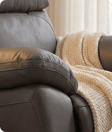 Torino Genuine Leather Grey Electric Power Recliner Armchair