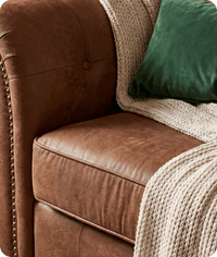 Savile Tan Suede Armchair