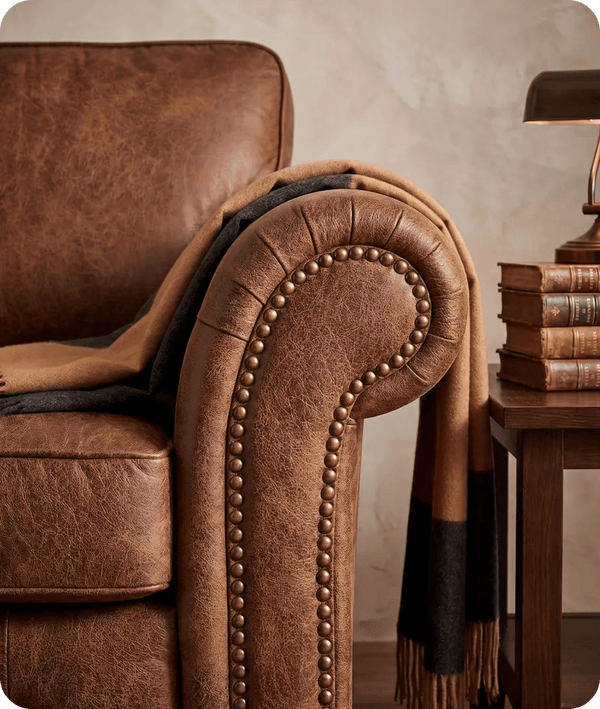 Savile Tan Suede 3 Seater Sofa
