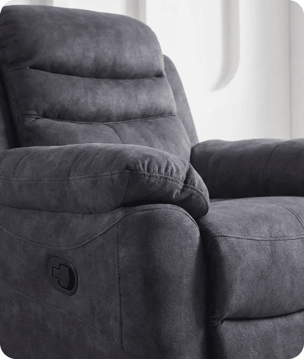 bristol-grey-fabric-manual-recliner-armchair-close-up-detail