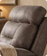 foster-brown-fabric-electric-recliner-armchair-close-up-detail