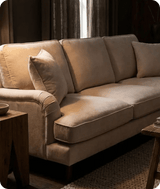 Durham Beige Fabric Right Hand Corner Sofa
