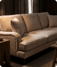 Durham Beige Fabric Right Hand Corner Sofa