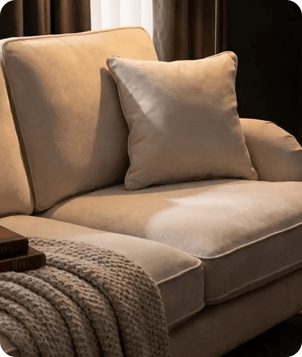 Durham Beige Fabric Left Hand Corner Sofa