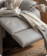foster-light-grey-fabric-electric-recliner-armchair-close-up-detail