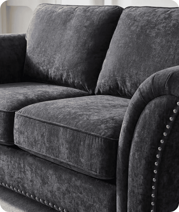 Cotswold Grey Fabric 3 Seater Sofa