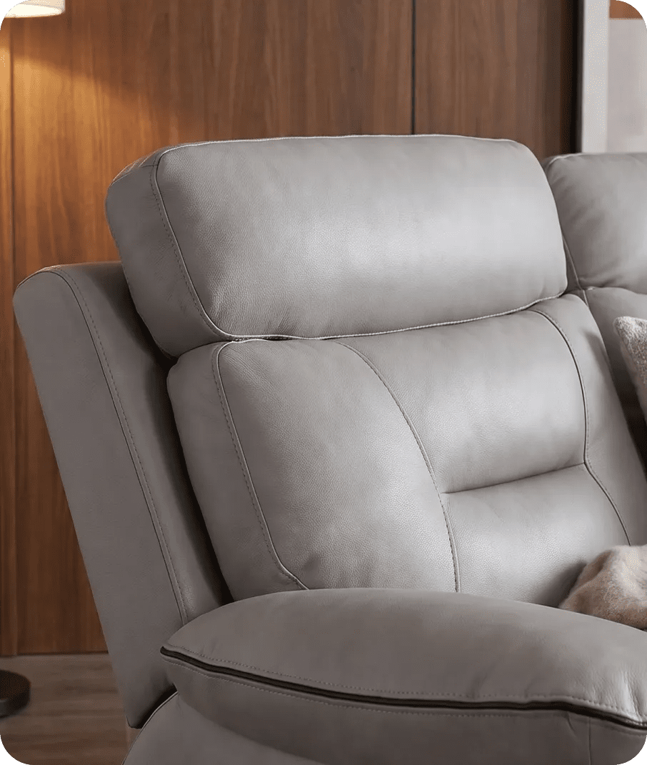 foster-light-grey-fabric-electric-recliner-2-seater-sofa-side-view