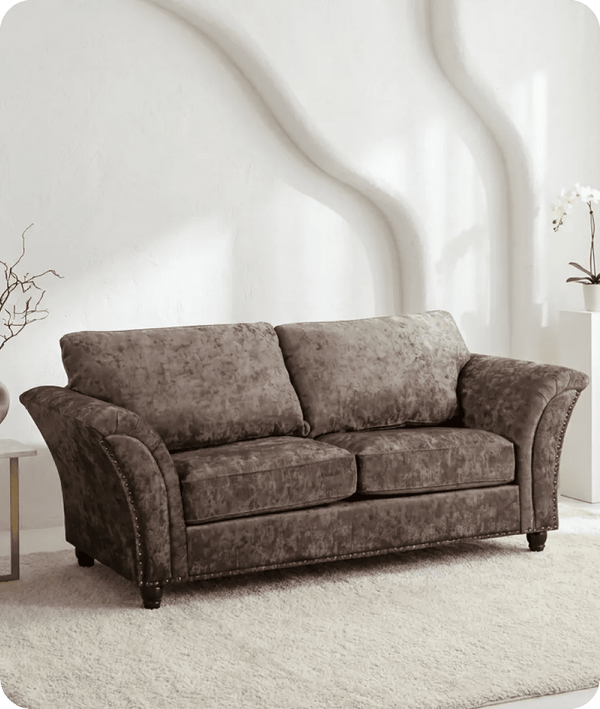 Cotswold Truffle Fabric 3 Seater Sofa