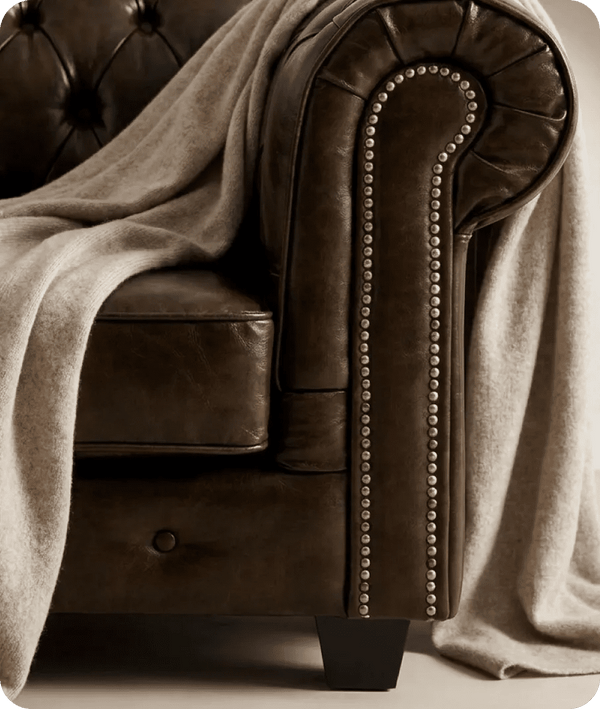 Windsor Classic Brown Leather Antique Armchair