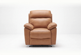 Torino Genuine Leather Caramel Armchair