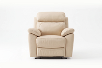 Torino Genuine Leather Cream Armchair