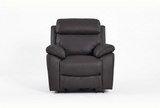 Torino Genuine Leather Grey Armchair