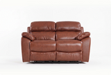 Torino Genuine Leather Tan 2 Seater Sofa