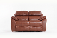 Torino Genuine Leather Tan 2 Seater Sofa