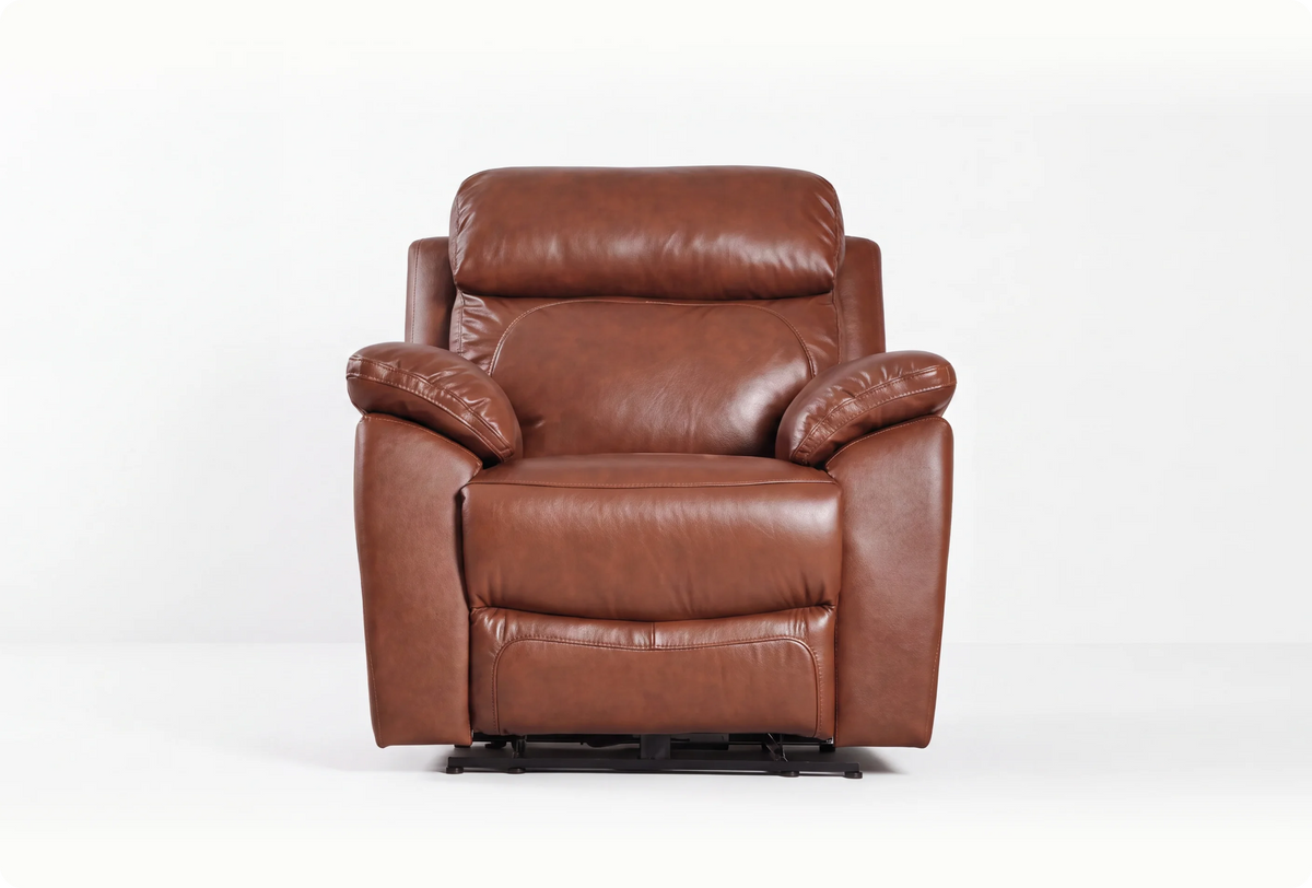 Torino Genuine Leather Tan Armchair