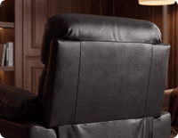 Velmont Genuine Black Armchair