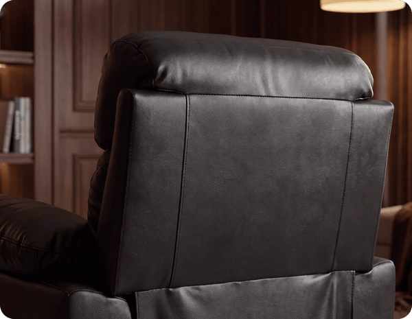 Velmont Genuine Black Armchair
