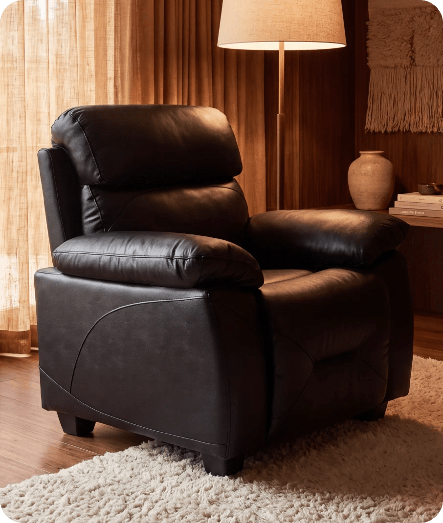 Velmont Genuine Leather Black