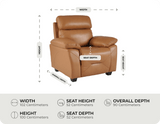 Velmont Genuine Leather Measurement
