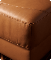 Velmont Genuine Caramel Footstool