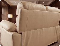 Velmont Genuine Leather Cream 2 Seater
