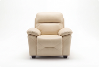 Velmont Genuine Leather Cream Armchair