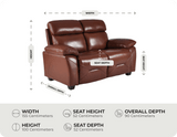 Velmont Genuine Leather Measurement