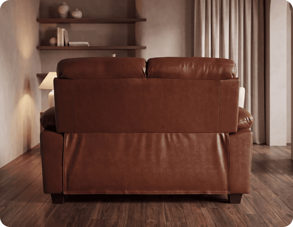 Velmont Genuine Tan 2 Seater Sofa