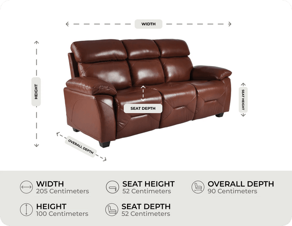 Velmont Genuine Leather Measurement