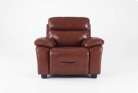 Velmont Genuine Leather Tan Armchair