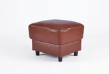 Velmont Genuine Leather Tan Footstool